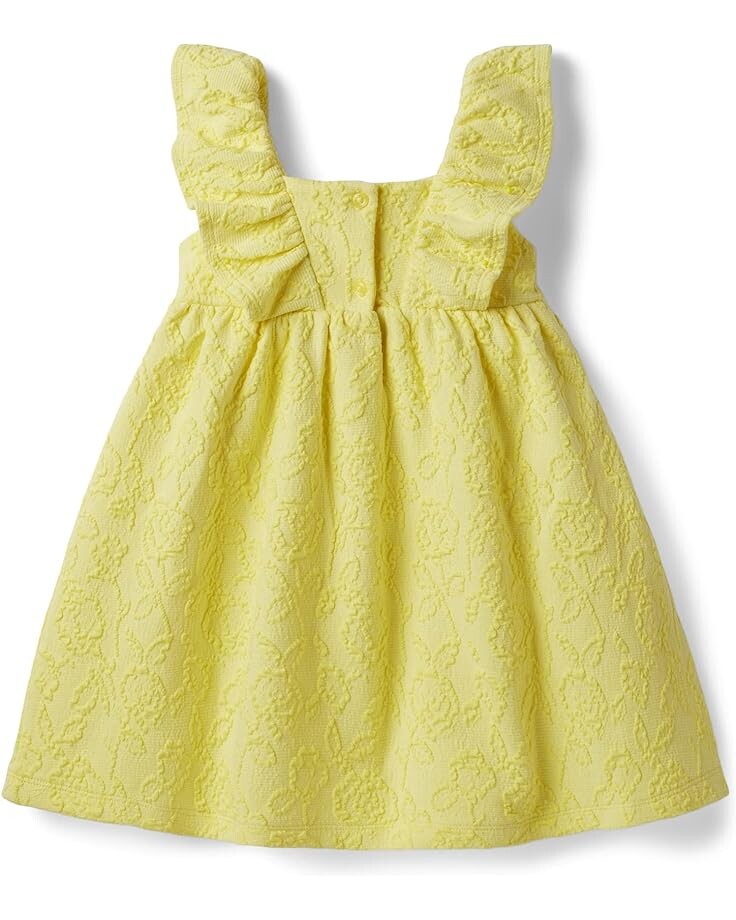 

Платье Janie and Jack Mattelesse Flutter Sleeve Dress, желтый