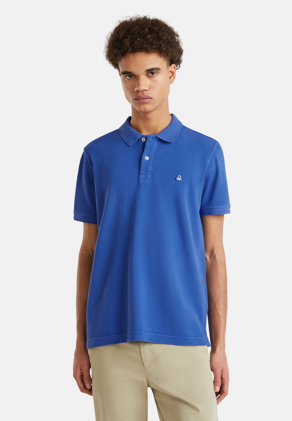 

Рубашка поло CORNFLOWER BLUE REGULAR FIT United Colors of Benetton, синий