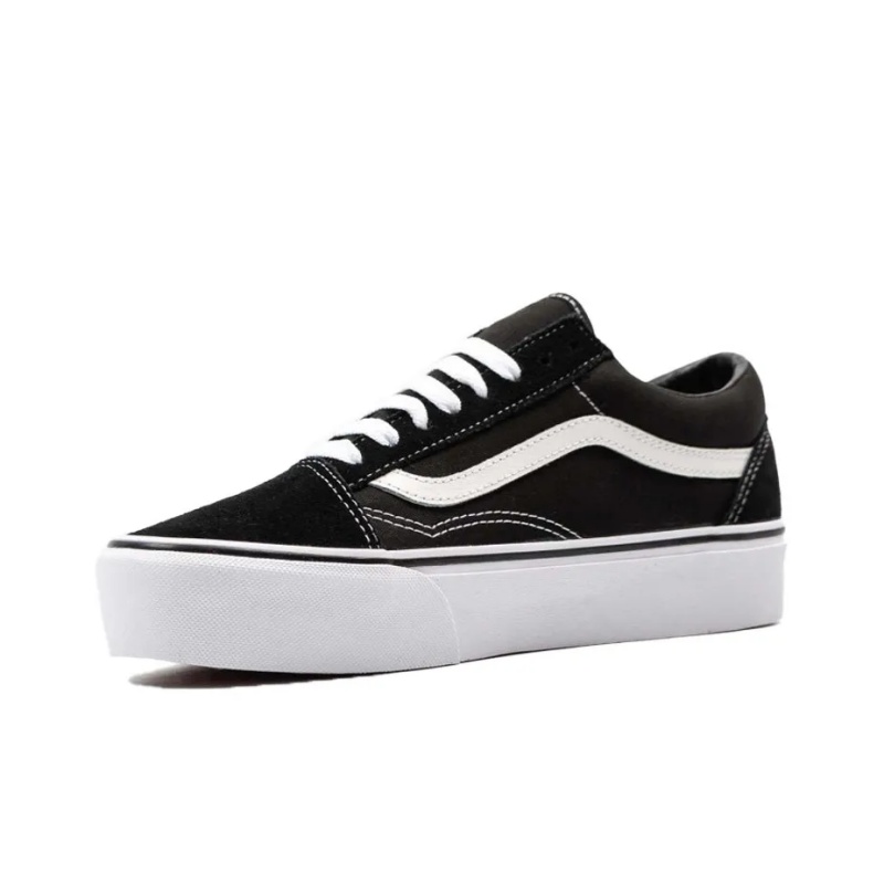 Vans Амортизация, износостойкие низкие детские повседневные кроссовки Black для подростков — фото 3