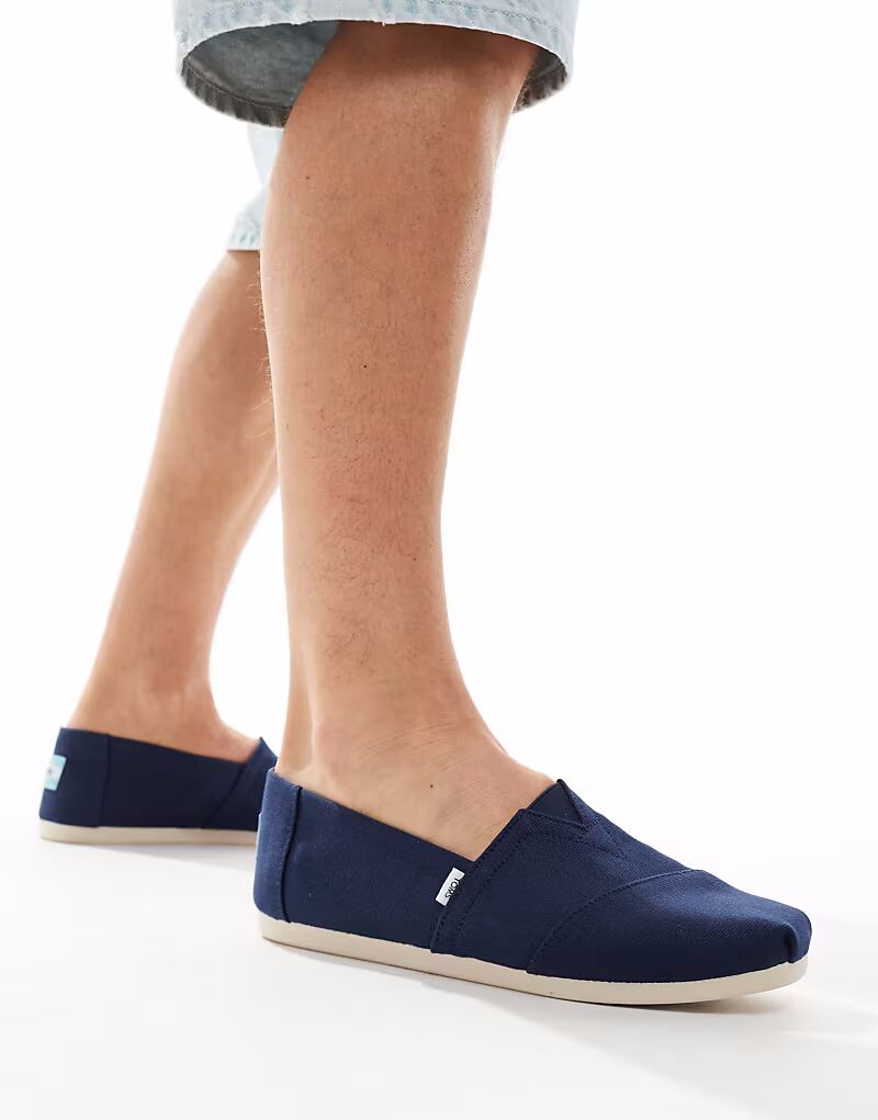 

Туфли-слипоны Toms Alpargata темно-синего цвета
