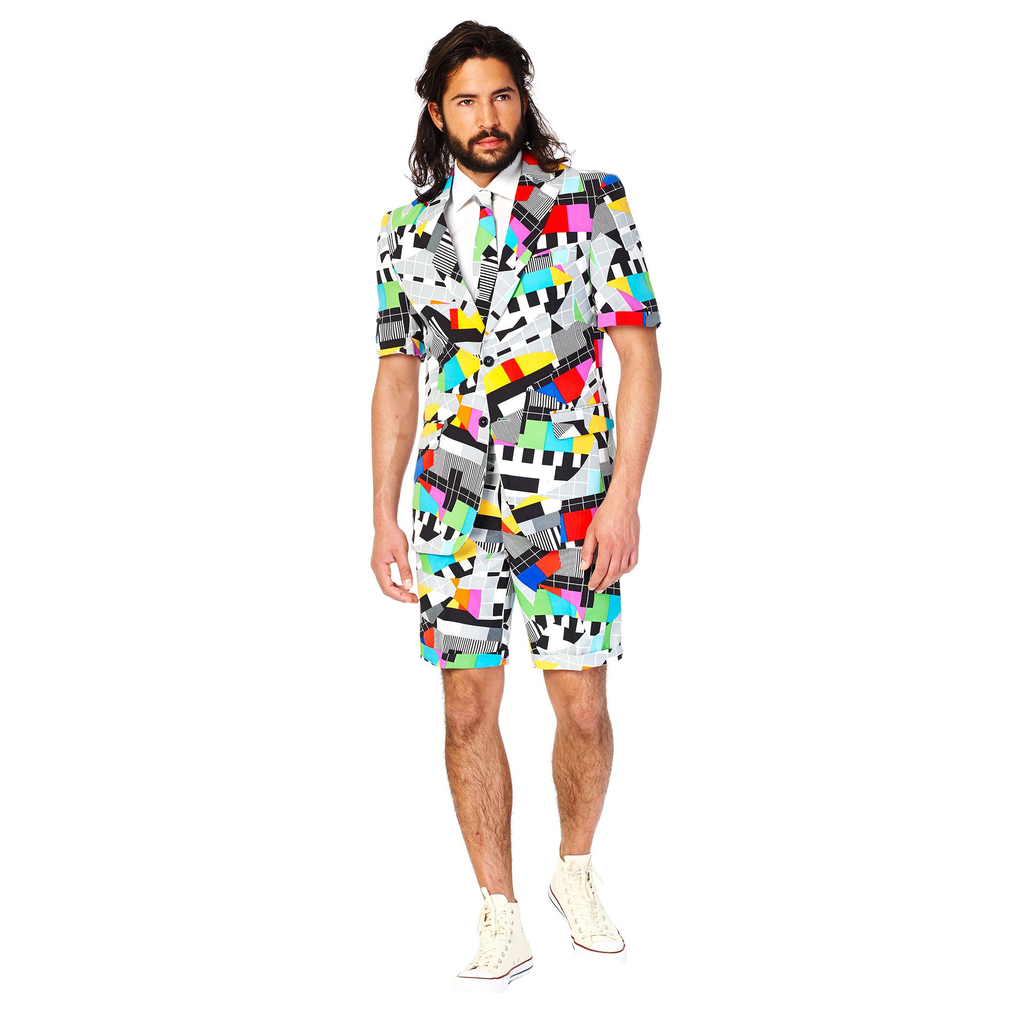 

Мужской костюм и галстука приталенного кроя OppoSuits, белый