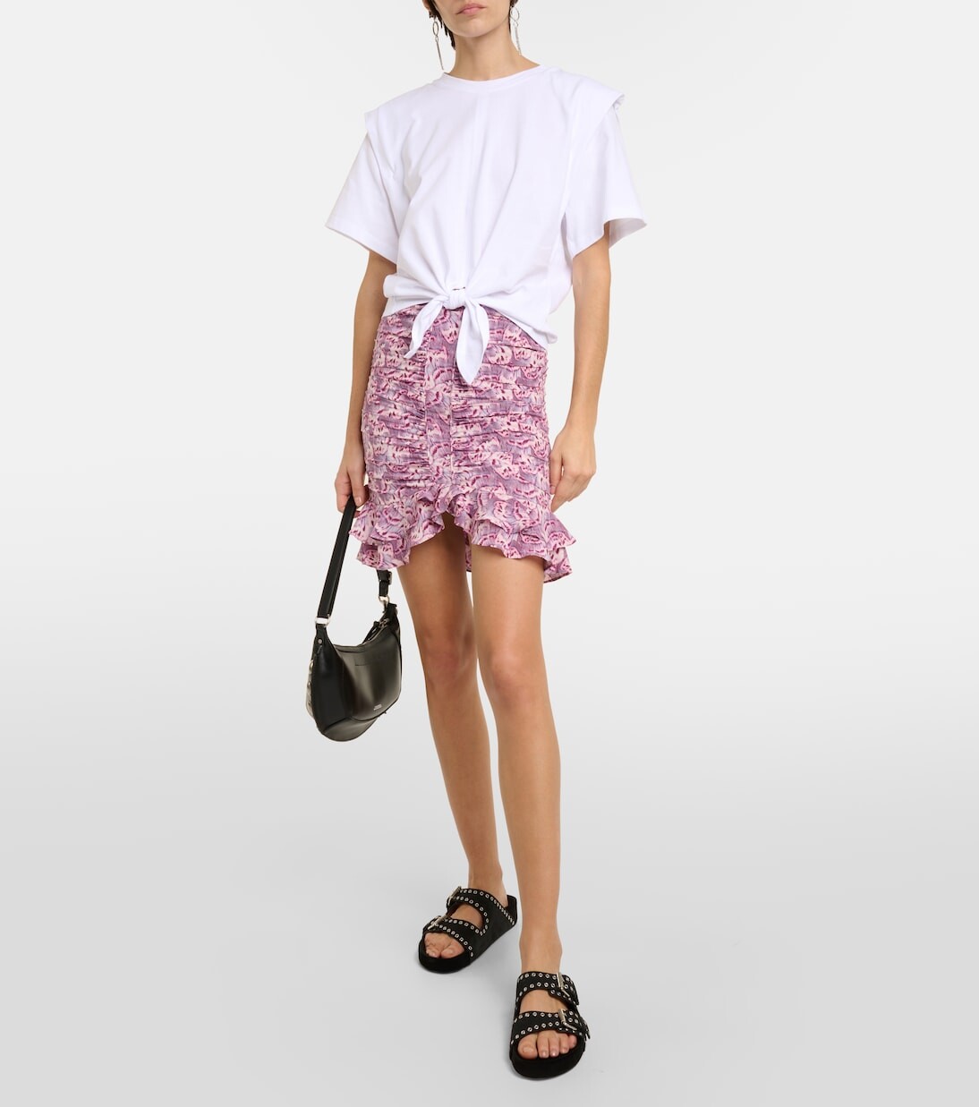 Футболка zelikia из хлопкового джерси Isabel Marant, белый — фото 2