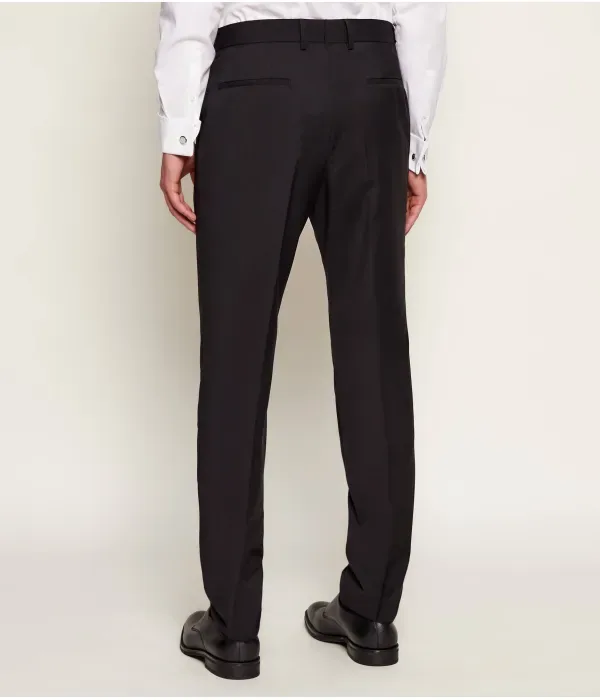 Шерстяные брюки H-Genius-MM-251 slim fit Boss, черный — фото 4