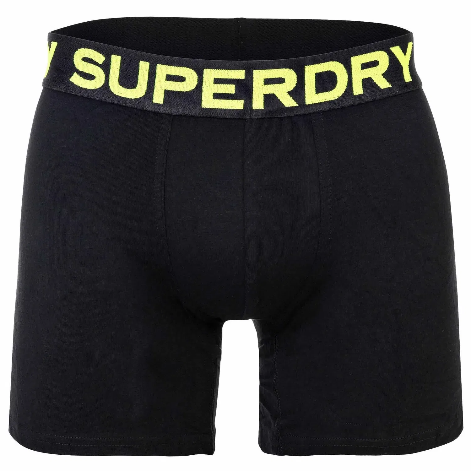 Боксеры 3шт, хлопок Superdry, черный/синий/желтый — фото 4
