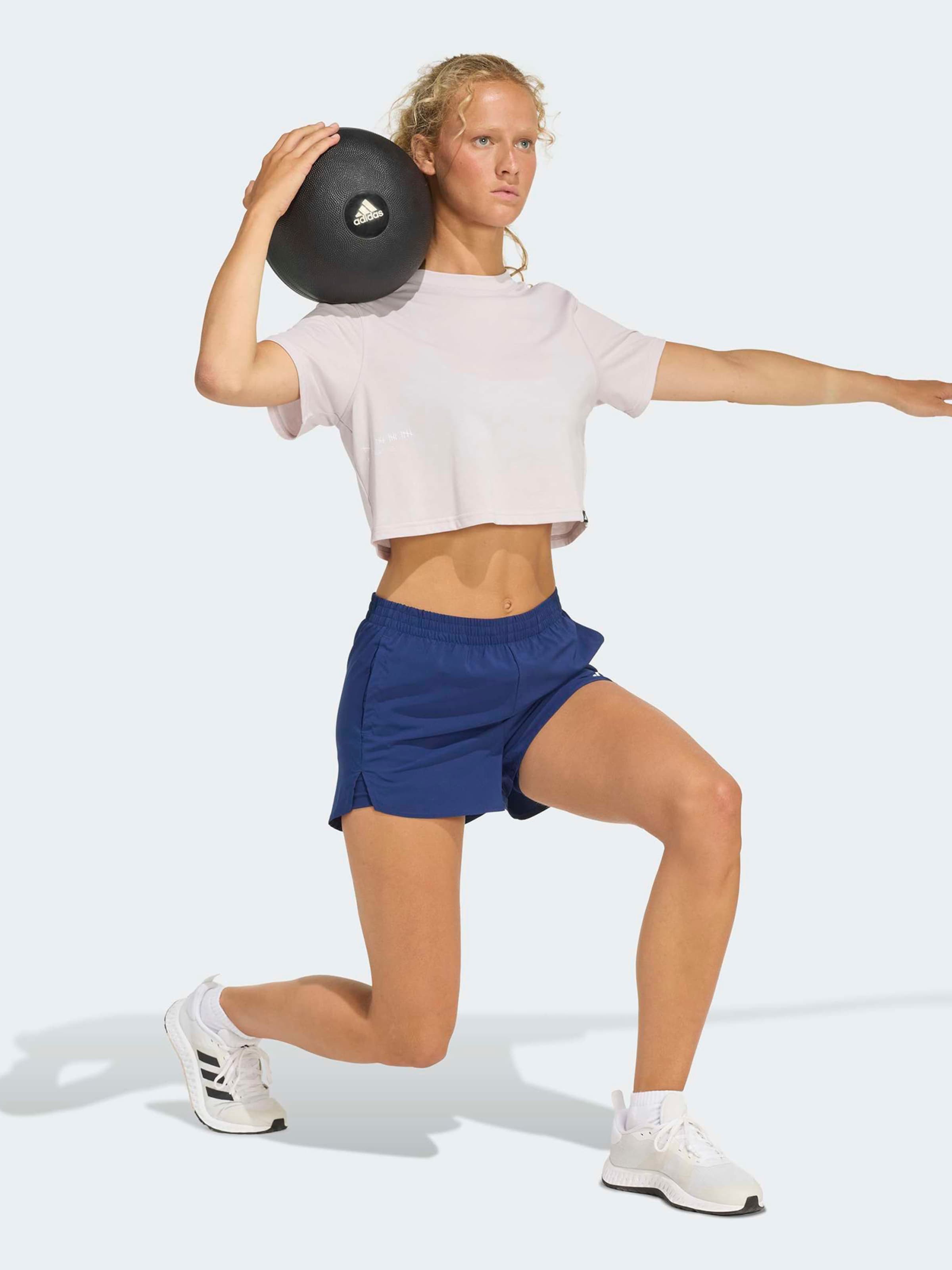 Adidas Performance Обычные тренировочные шорты в темно-синем цвете — фото 2