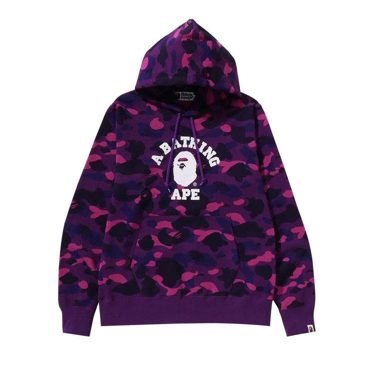 

Худи BAPE Color Camo College Pullover Hoodie, Purple