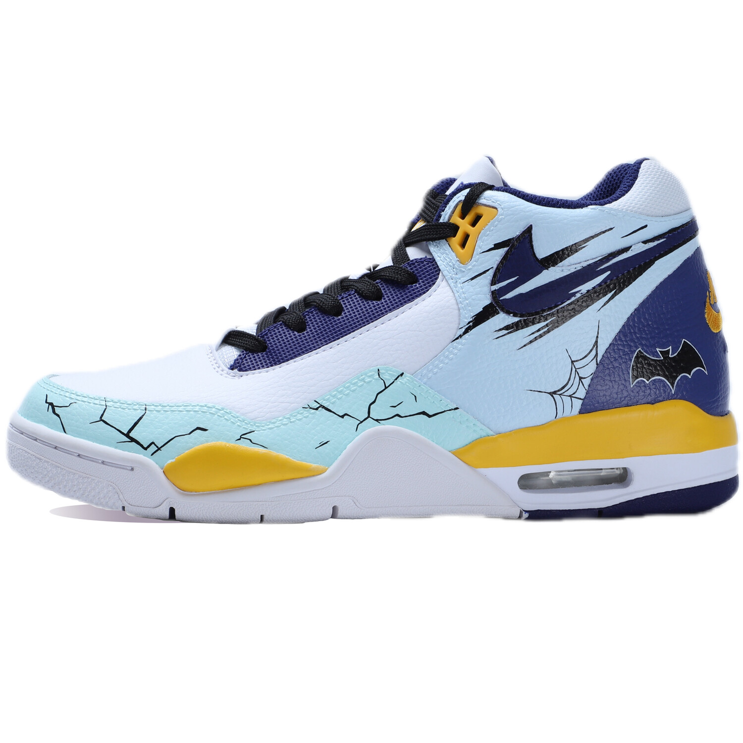 

Кроссовки Nike Flight Legacy Vintage Basketball Shoes Men Mid-top Blue, белый