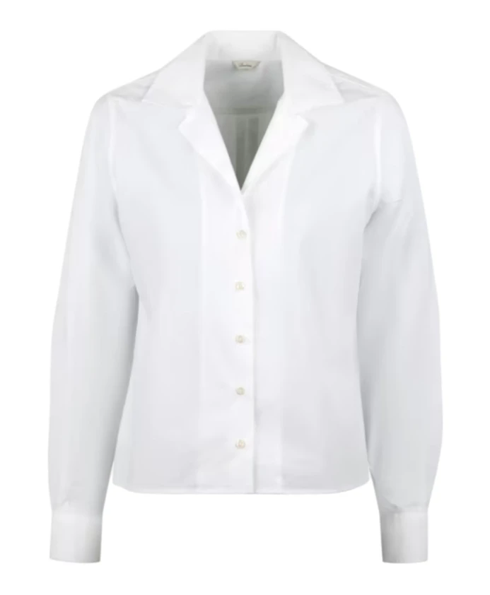 

Рубашка с пышными рукавами и пуговицами из перламутра Stenstrã¶Ms, белый