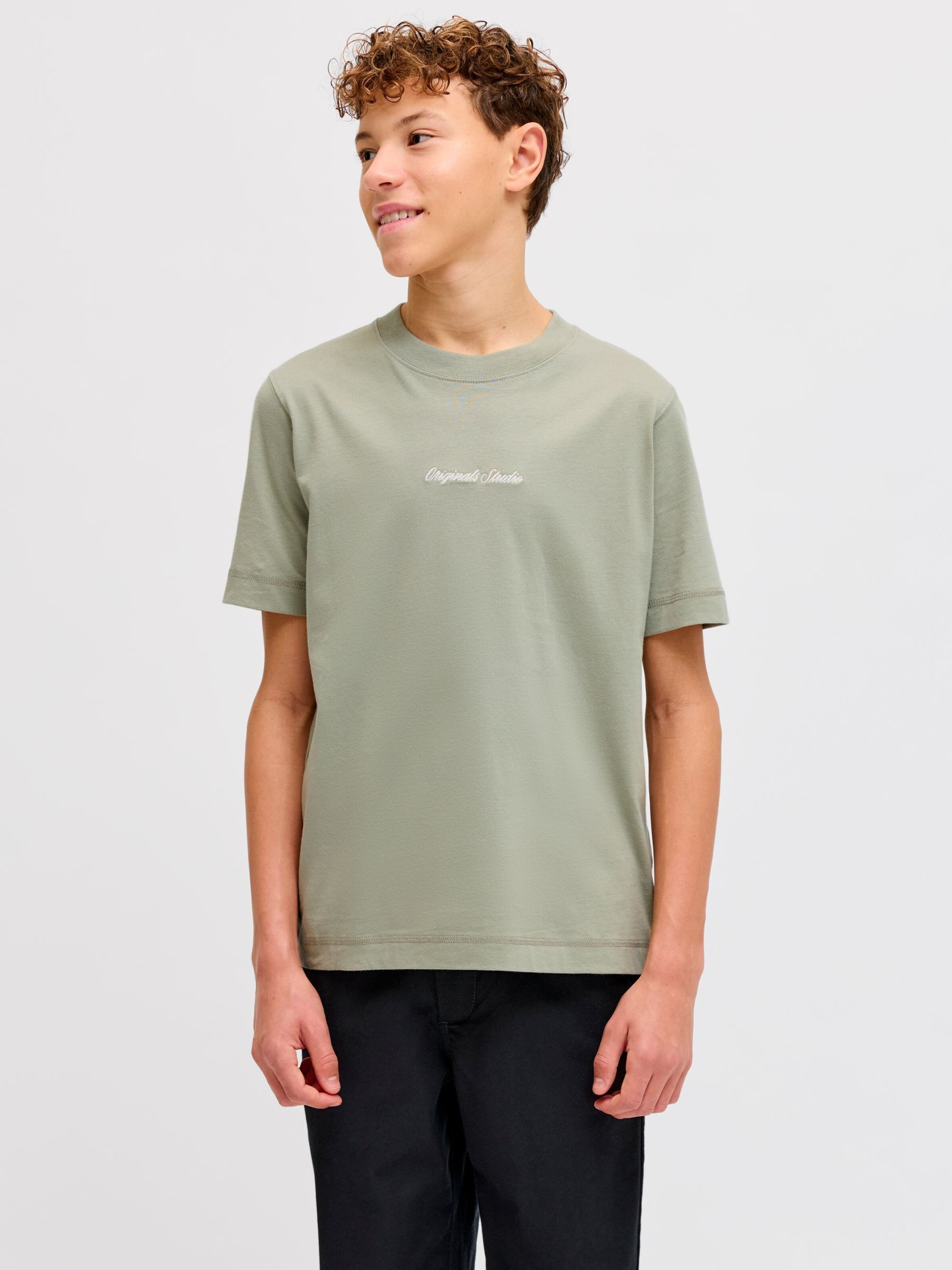 Jack & Jones Junior Футболка в зеленом цвете — фото 2