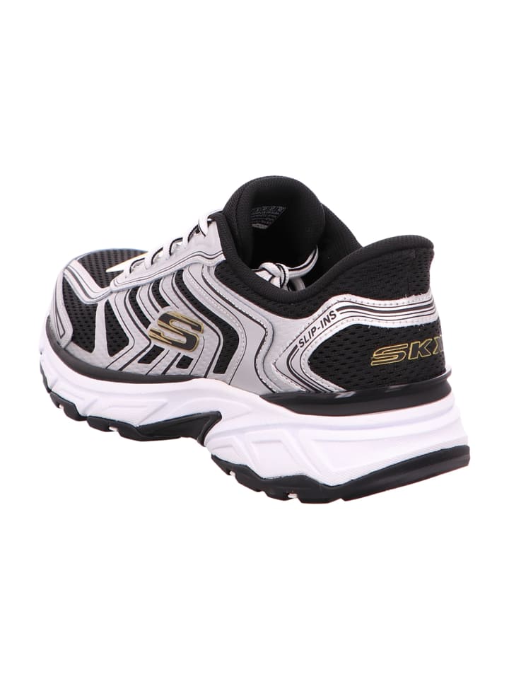 Skechers Серебристые низкие кроссовки — фото 3
