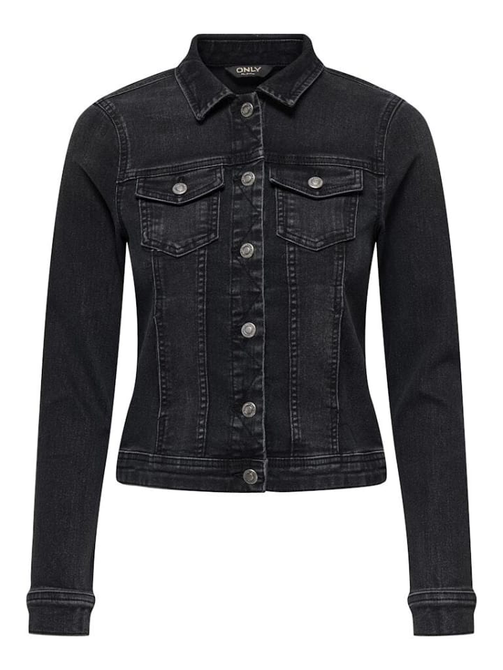 

Джинсовая куртка ONLY, цвет washed black