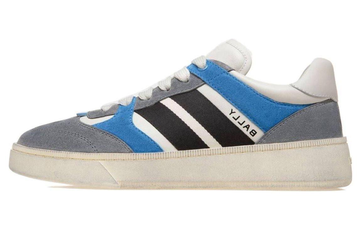 

Кроссовки из замши с вставками BALLY, White Blue Gray
