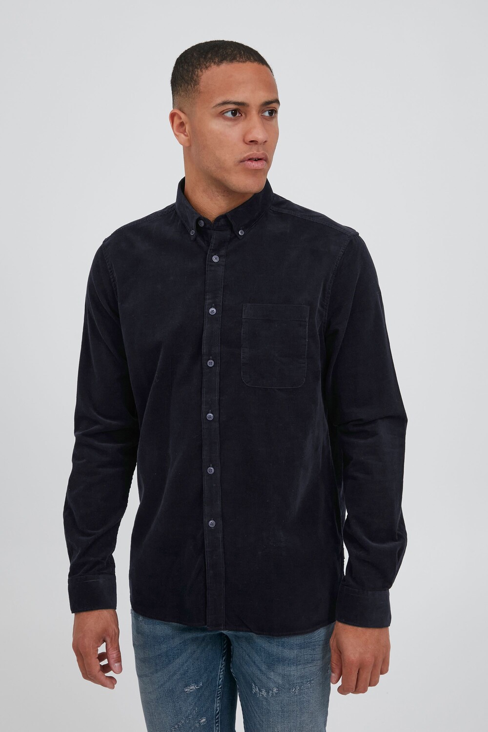 

Рубашка !SOLID Langarm SDJuan LS Corduroy 21104208, синий