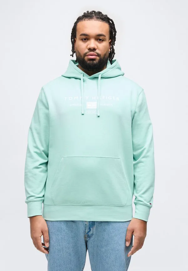

Толстовка с капюшоном и завязками из махровой ткани с логотипом plus Tommy Hilfiger, Crushed Mint, Зеленый, Толстовка с капюшоном и завязками из махровой ткани с логотипом plus Tommy Hilfiger, Crushed Mint
