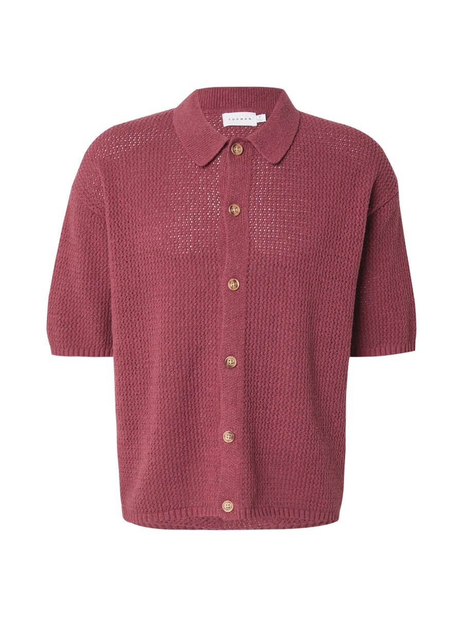 

Рубашка обычного кроя на пуговицах TOPMAN, цвет Berry