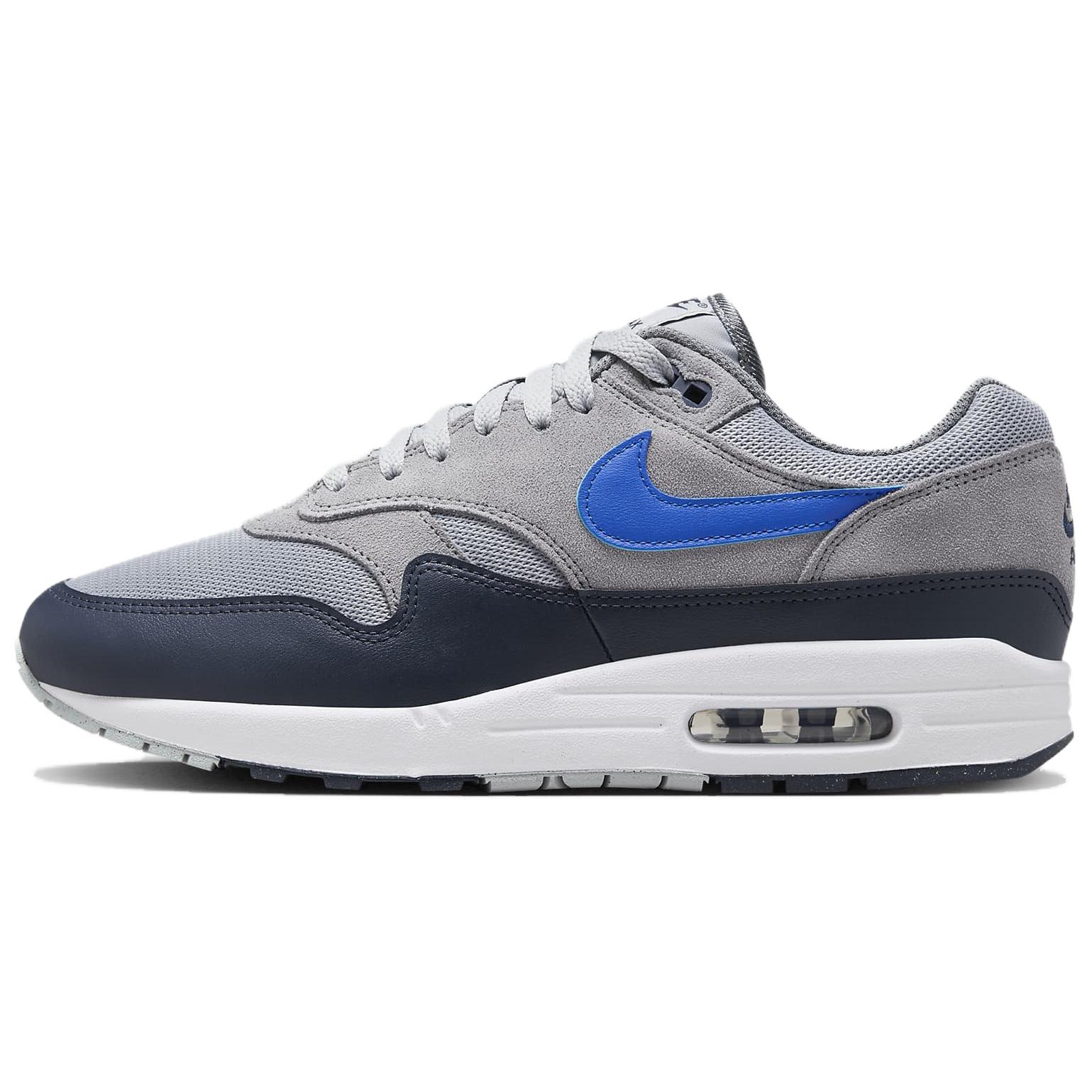 

Nike Air Max 1 Essential Navy Grey Royal, серый