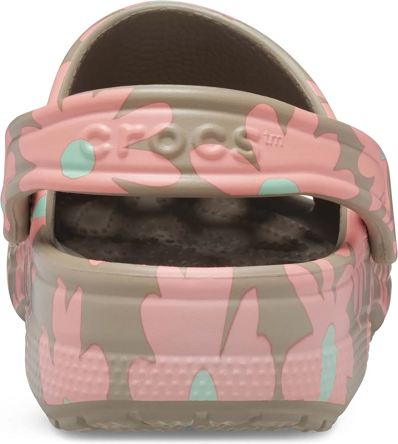 Классические деревянные сабо Crocs унисекс с цветочным принтом, Mushroom Multi — фото 2