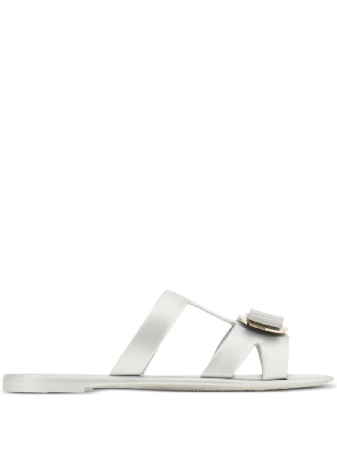 Ferragamo шлепанцы New Vara, серебряный
