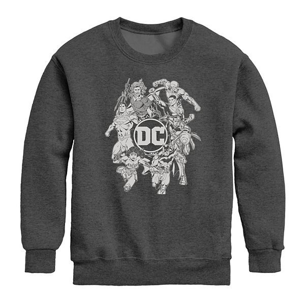 

Толстовка с капюшоном Boys 8-20 DC Comics Characters Licensed Character, Heather Charcoal