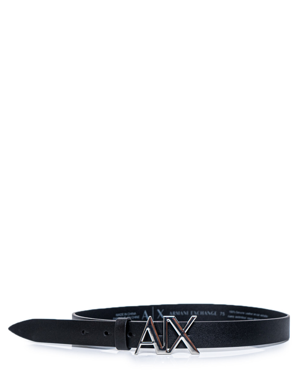 

Ремень Armani Exchange женский с логотипом, черный