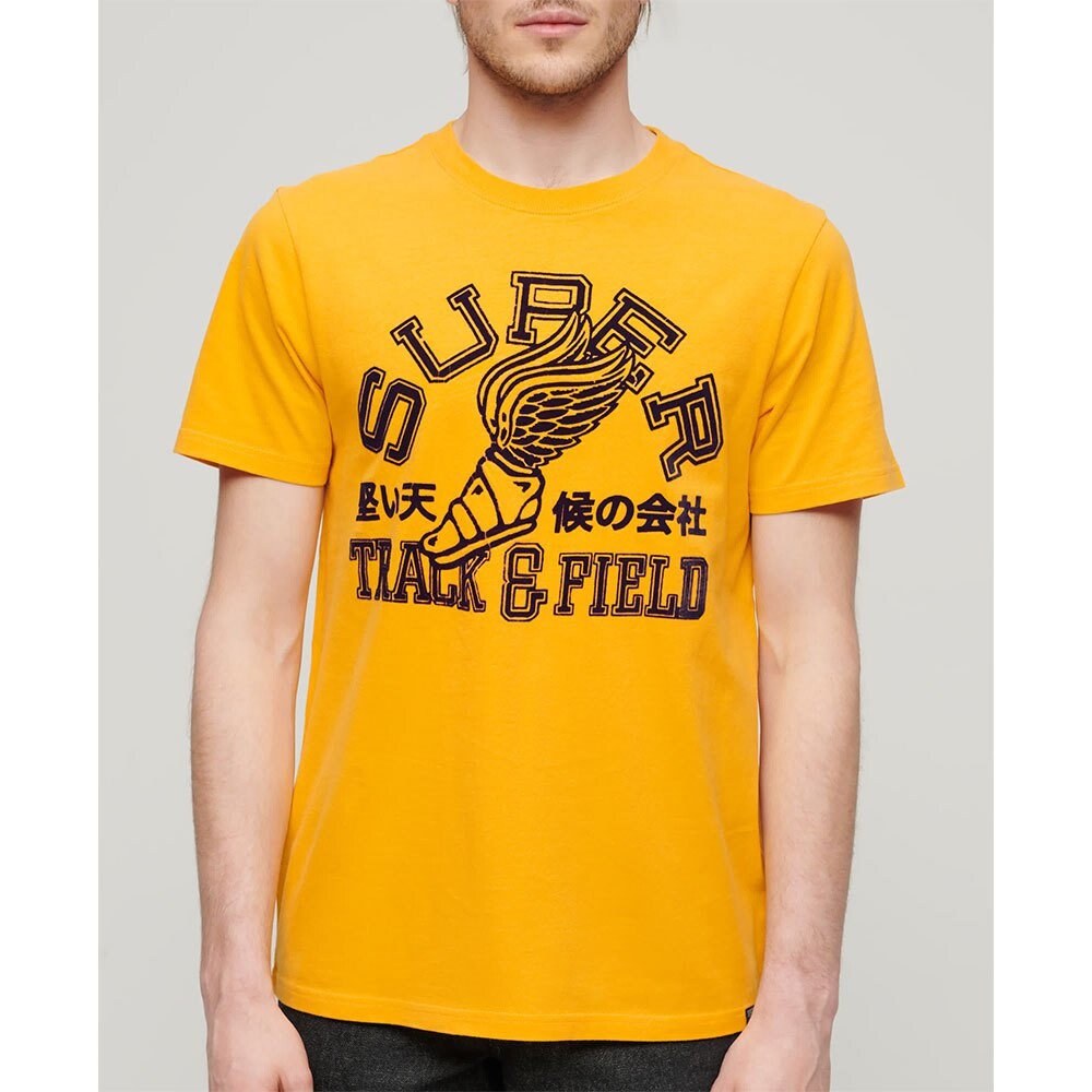 

Футболка с коротким рукавом Superdry Track & Field Ath Graphic, желтый