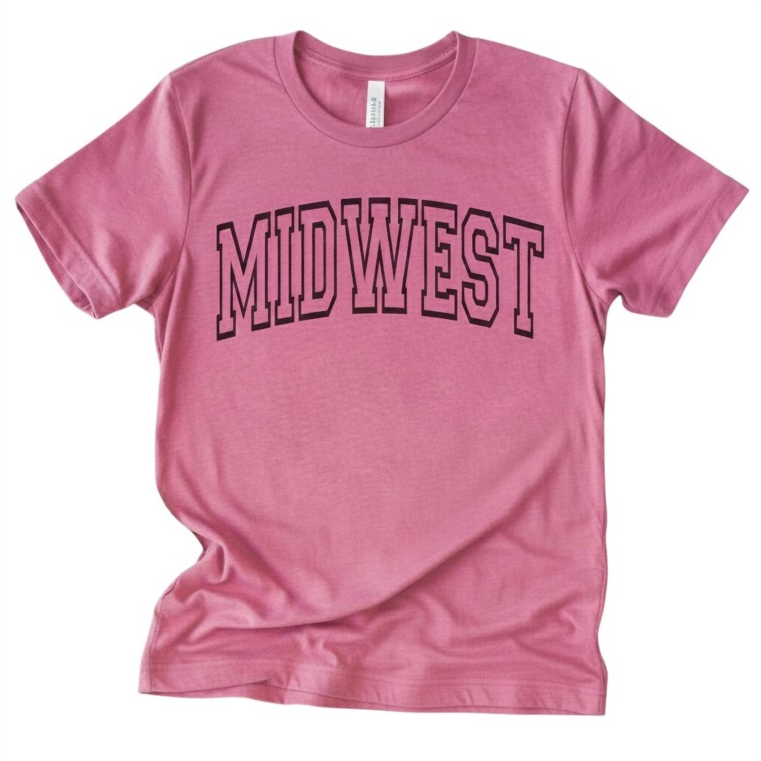 

Женская футболка с принтом Midwest в цвете «розовая жевательная резинка» The Graphic Tee, Bubblegum Pink