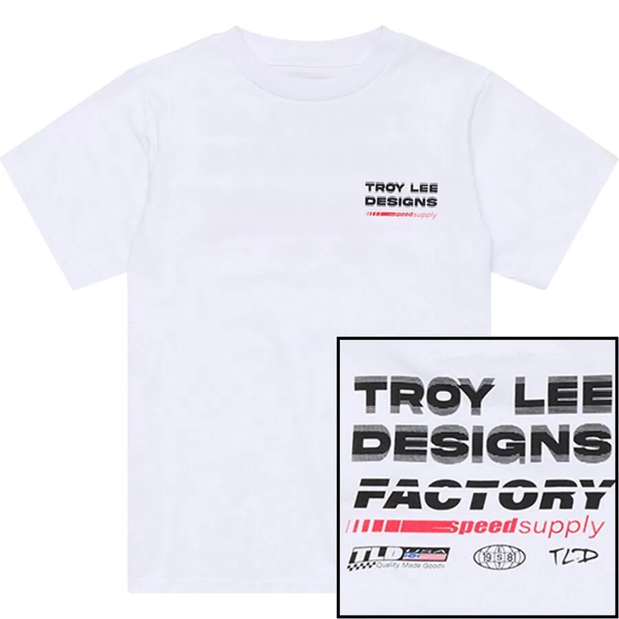 Футболка Youth Factory Troy Lee Designs, White