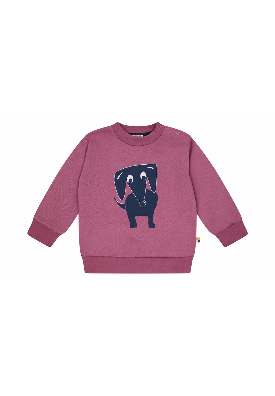 Толстовка loud + proud MIT DRUCKMOTIV, Grape/Light Pink