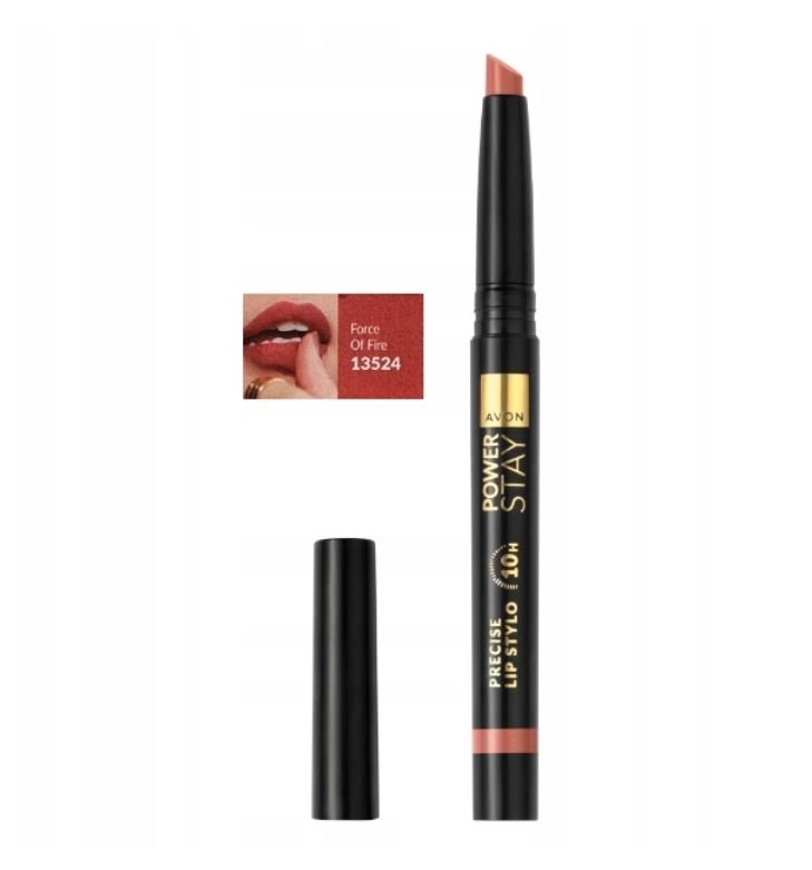 

Avon Precision Lipstick 10 H Power Stay Force Of Fire