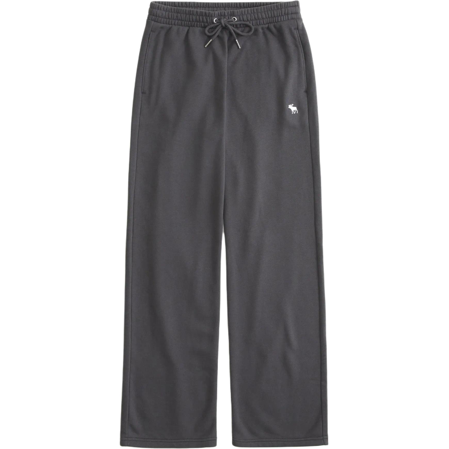 

Трикотажные спортивные штаны женские темно-серые Abercrombie＆Fitch, темно-серый