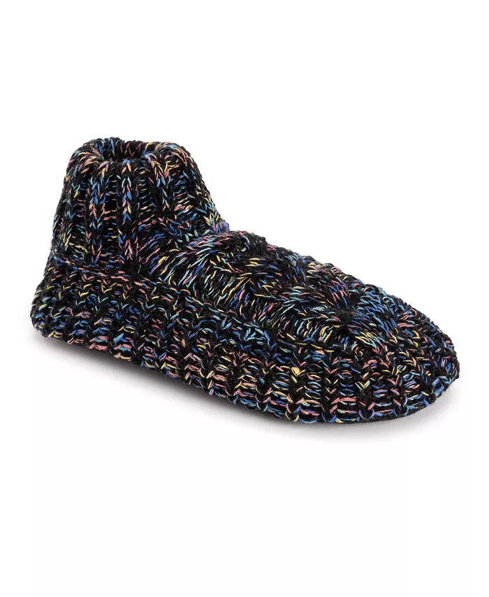Женские ботинки Icelandic Space Dye Marl с манжетами Muk Luks, черный
