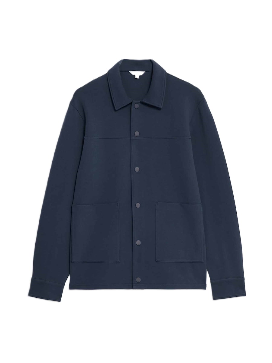 

Куртка классического кроя для межсезонья Marks & Spencer, темно-синий