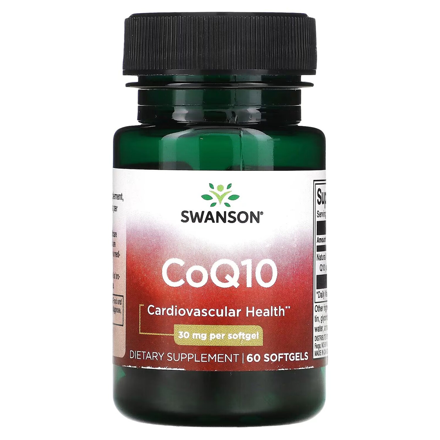 

CoQ10, 30 мг, 60 мягких таблеток Swanson