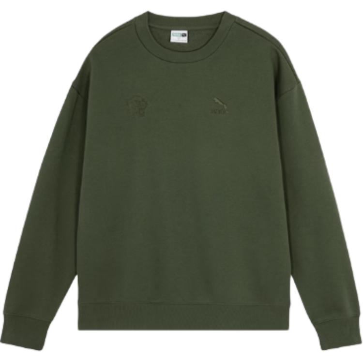 

PUMA Толстовка Sports Life Collection BZ CC CREW FL мужская Green