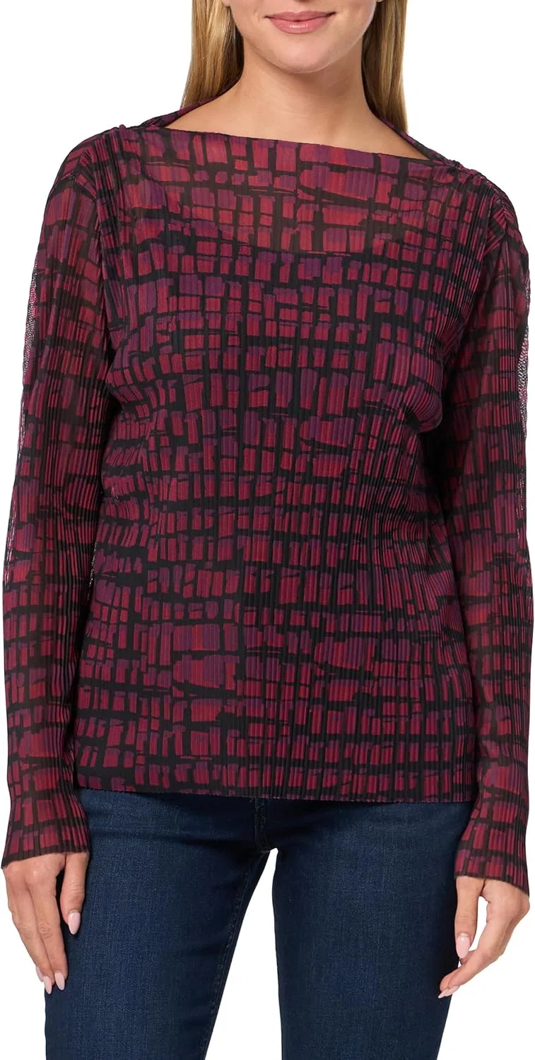 Блуза с бахромой, Calvin Klein, Cranberry Multi