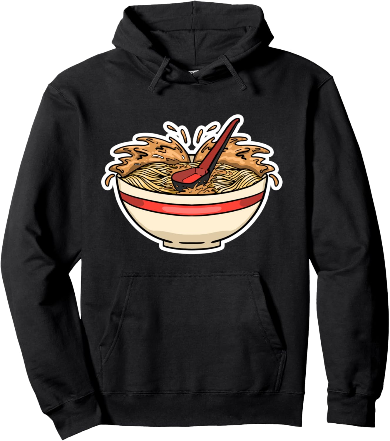 

Милая толстовка с изображением японской лапши рамен и надписью Eishinbo Gift Boredkoalas Ramen, черный