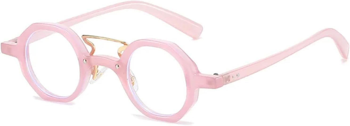 

Солнцезащитные очки с защитой от УФ-излучения UV400 | Круглые, в стиле стимпанк, с разноцветными линзами | Для женщин и мужчин, для занятий спортом на открытом воздухе и вождения DSVIGF, Pink