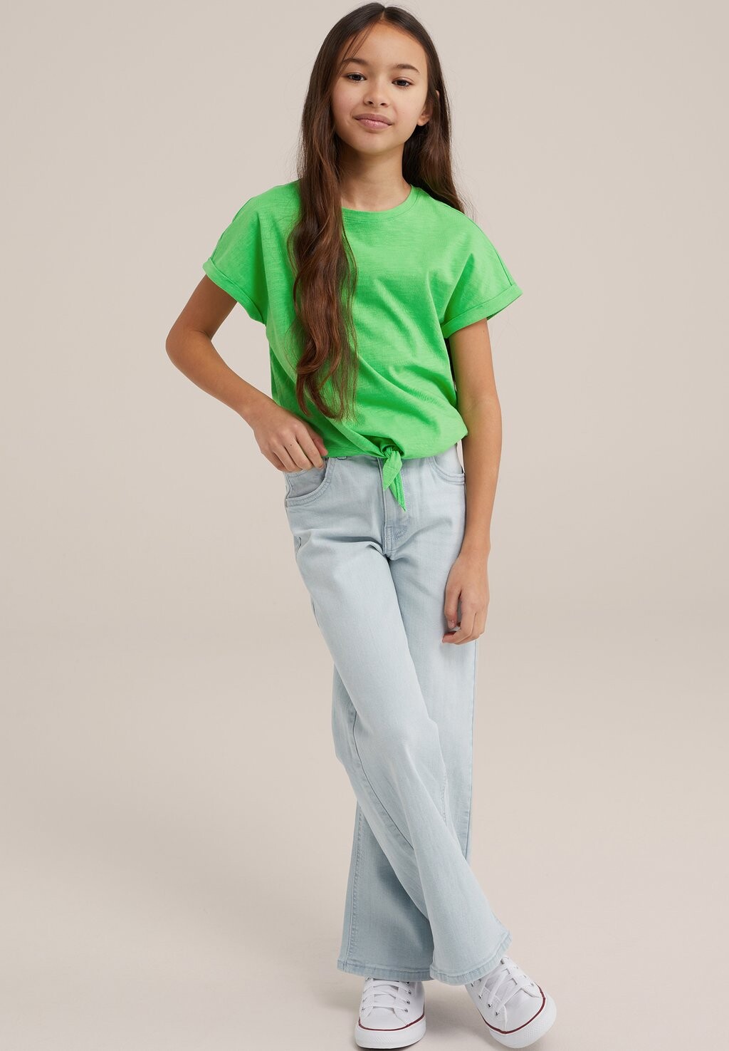 

Футболка с принтом MET KNOOPDETAIL WE Fashion, цвет green