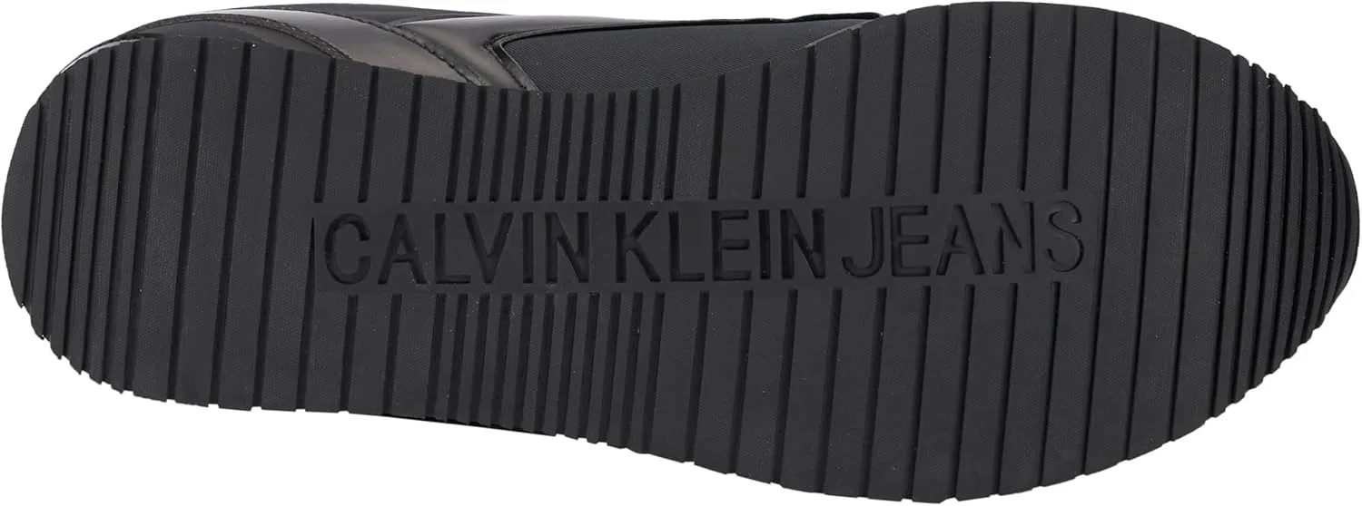 Многослойные кроссовки в стиле ретро Calvin Klein Herren Runner Schuhe, Black, Bright White — фото 2