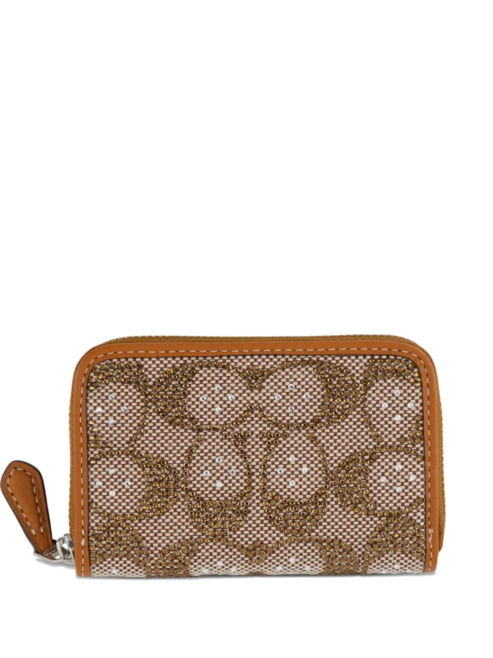 

Картхолдер с кристаллами Coach, нейтральный