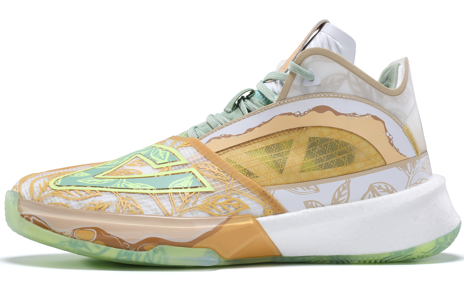 

PEAK Серфинг по большому треугольнику 1.0 баскетбольные кроссовки мужские высокие желто-белые