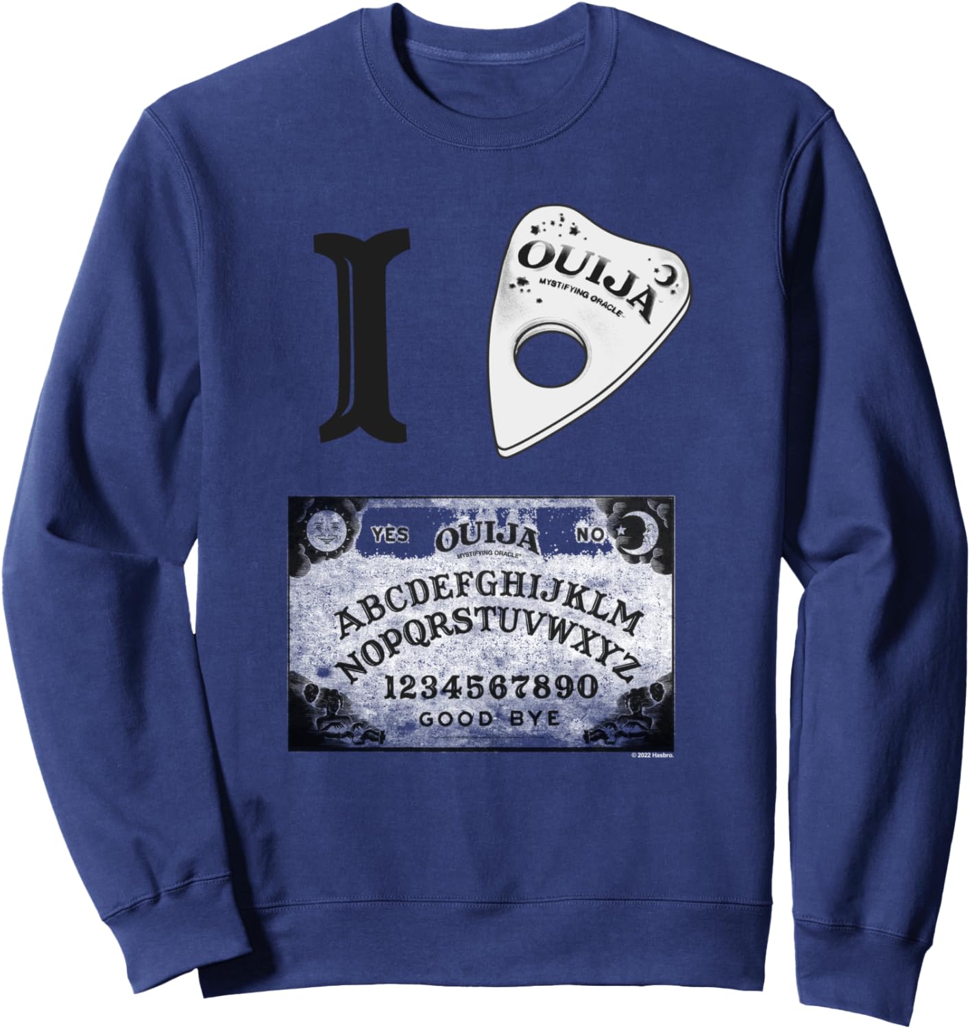 

Толстовка с изображением доски для спиритических сеансов «Уиджа: Загадочный оракул. Я люблю Уиджа», синяя Ouija, Синий, Толстовка с изображением доски для спиритических сеансов «Уиджа: Загадочный оракул. Я люблю Уиджа», синяя Ouija