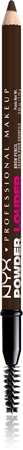 

Карандаш для бровей с кистью NYX Professional Makeup Powder Louder, Deep Brown 1 szt.