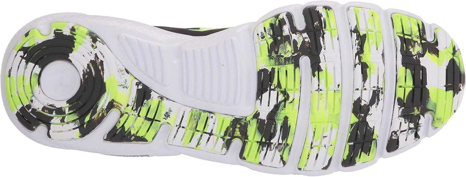Мужские кроссовки для бега Under Armour Charged Assert 9, Jet Gray (101)/Quirky Lime — фото 4