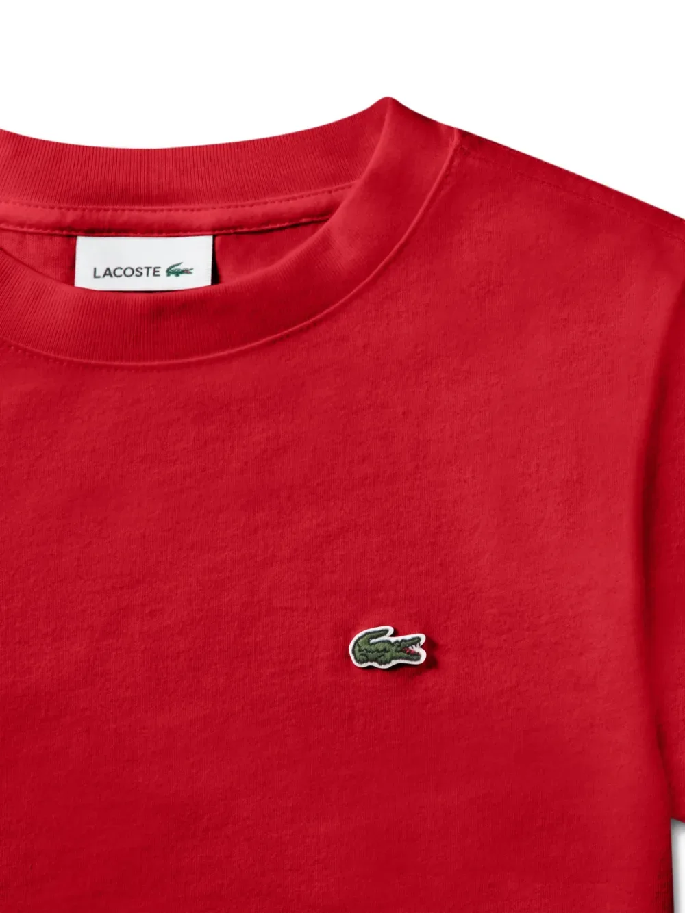 Футболка с логотипом Lacoste Kids, красный — фото 4