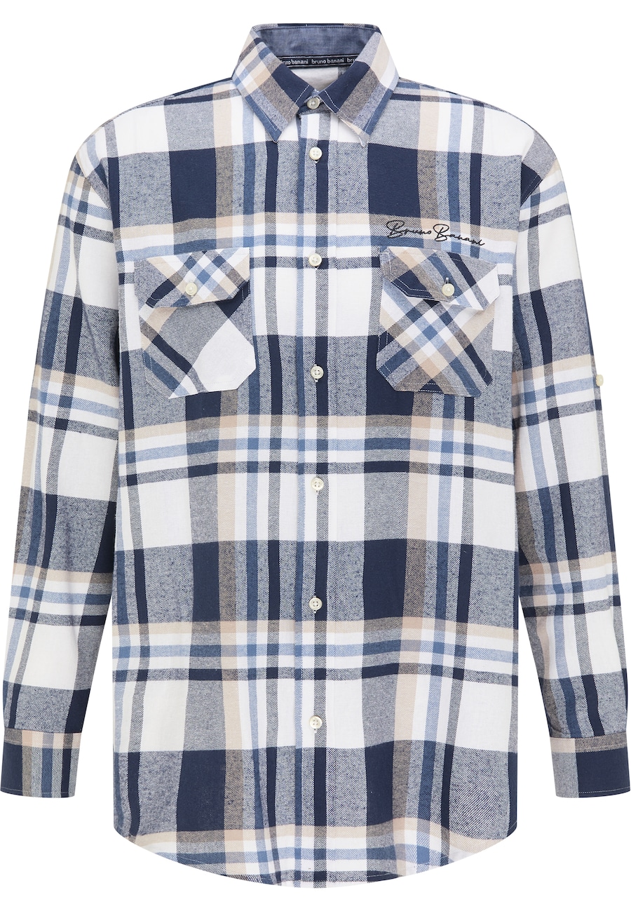 

Рубашка на пуговицах классического кроя Bruno Banani Michaels, синий/темно-синий