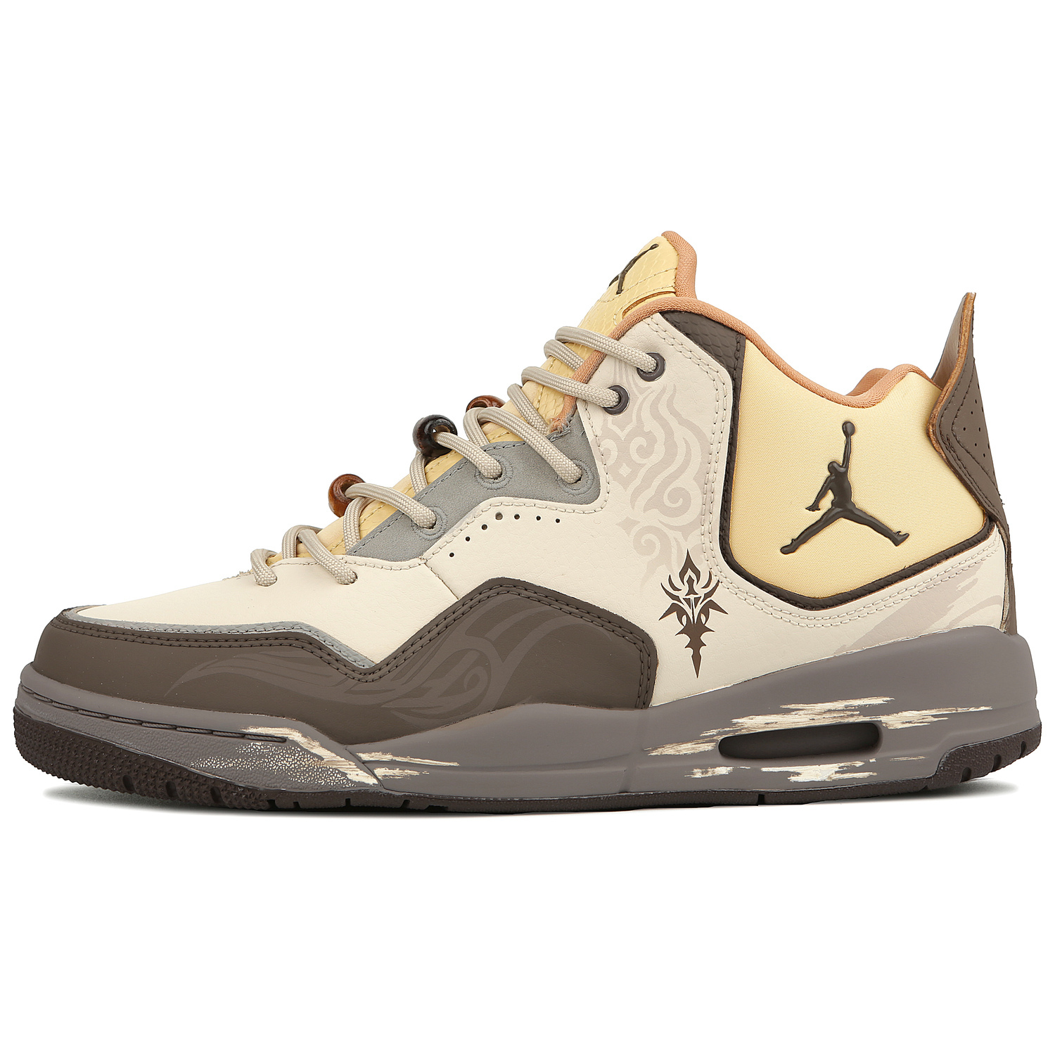 Jordan Кроссовки баскетбольные мужские Courtside 23 Cushioning Mid top Vintage коричневые — фото 4