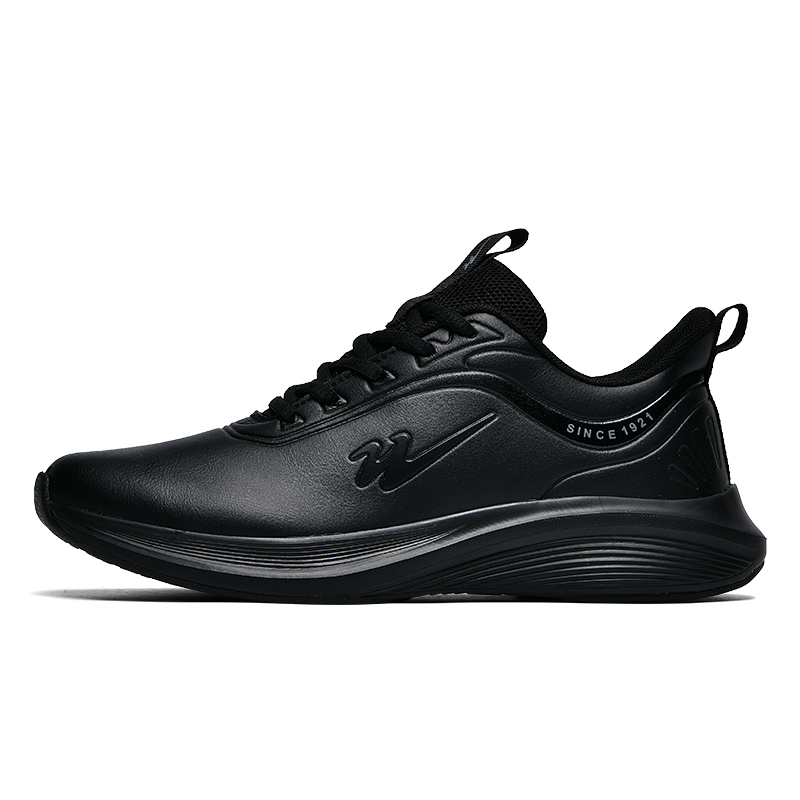 

Низкие повседневные кроссовки для бега для мужчин Binary, All Black — Padded