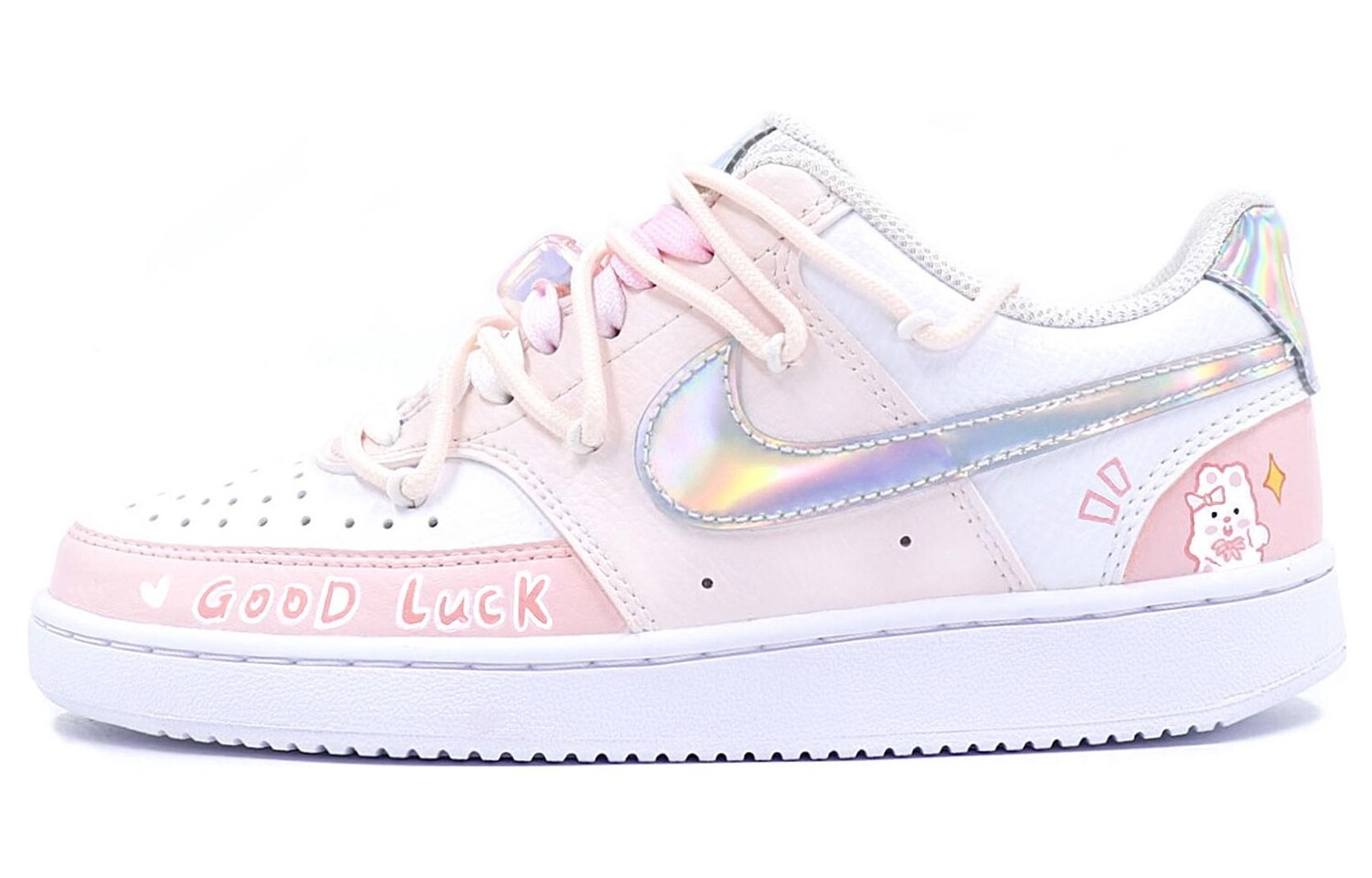 

Кроссовки Nike Court Vision 1 Skateboard Shoes Women's Low-Top White, белый