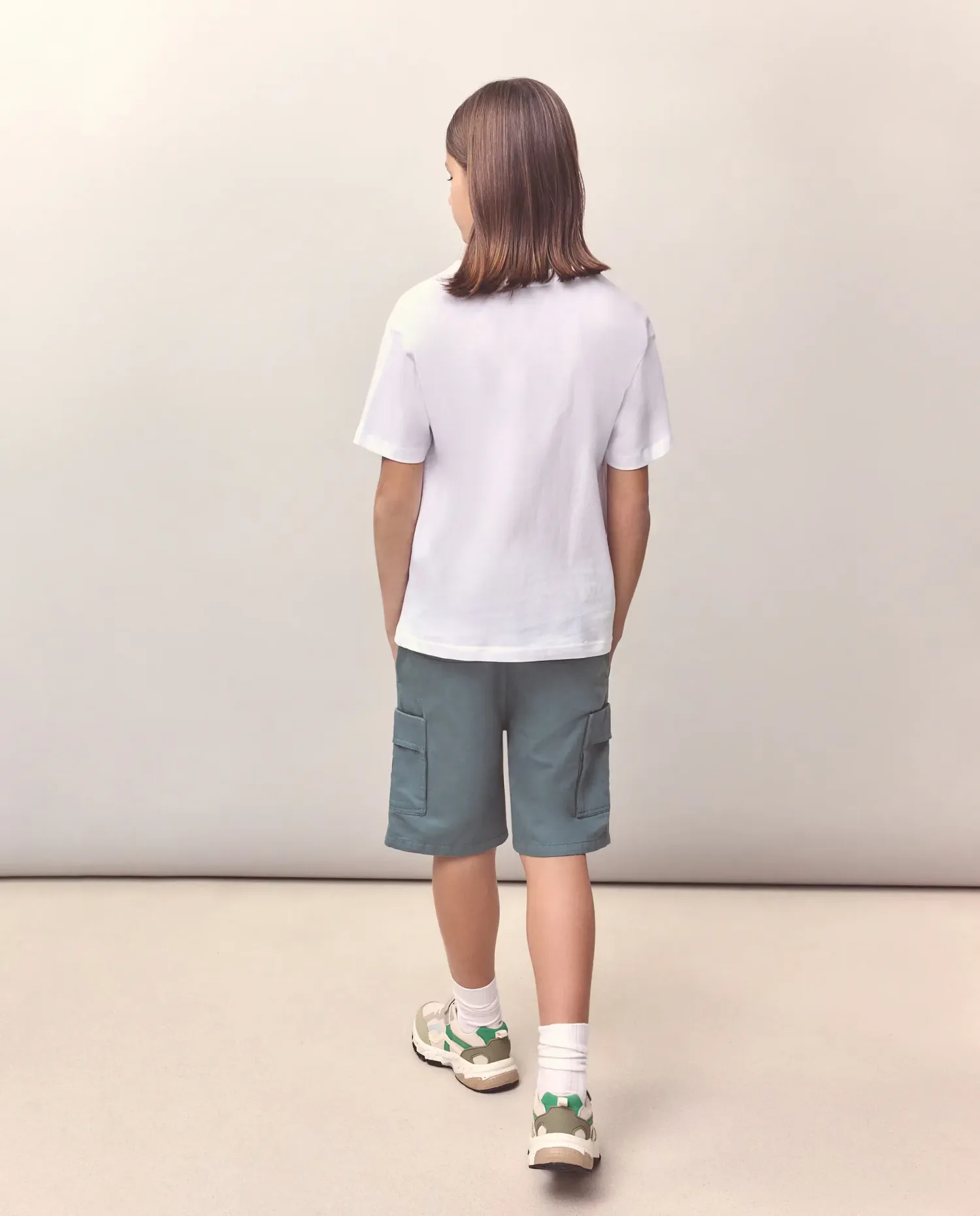 Футболка с коротким рукавом с вышивкой поверх принта с изображением ребенка Kids El Corte Inglés, белый — фото 3